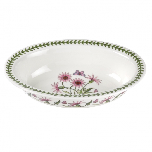 Lilac Portmeirion Botanic Garden 12.5 Inch Large Oval Gratin Dish Porcelain 